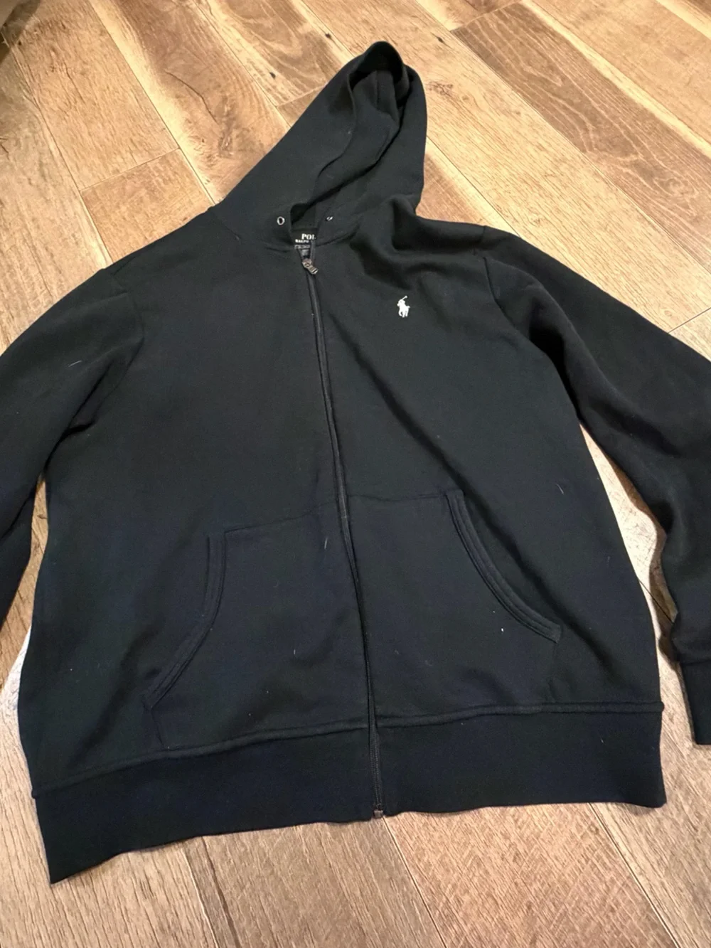 Polo Ralph Lauren Black Hooded Zip Sweatshirt